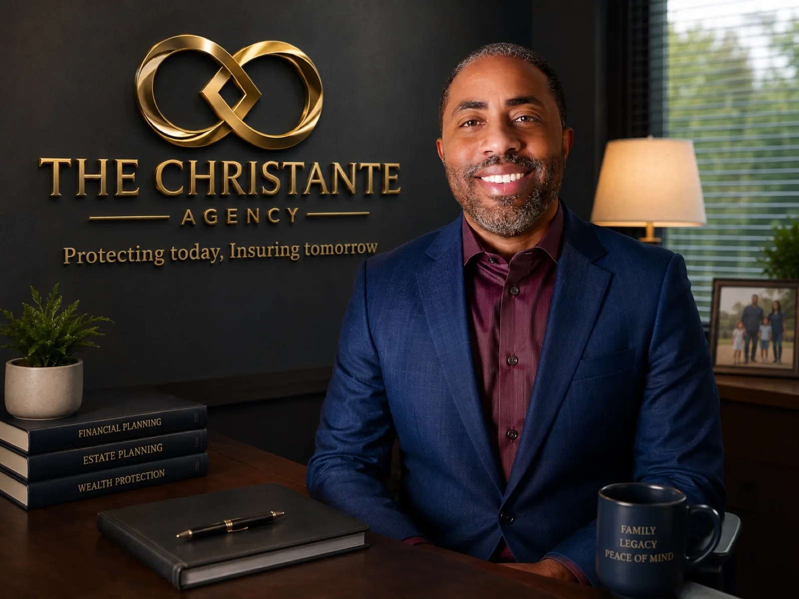 Nicco Christante at the offices of The Christante Agency